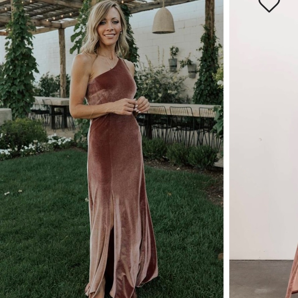 Tatiana Velvet One Shoulder Maxi Dress